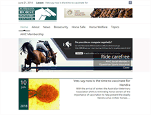 Tablet Screenshot of horsecouncil.org.au